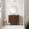 James Martin Vanities Amberly 36in Single Vanity, Mid-Century Walnut w/ 3 CM Charcoal Soapstone Top 670-V36-WLT-3CSP - alternate 2